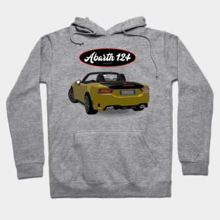 ABARTH 124 Giallo Back Hoodie